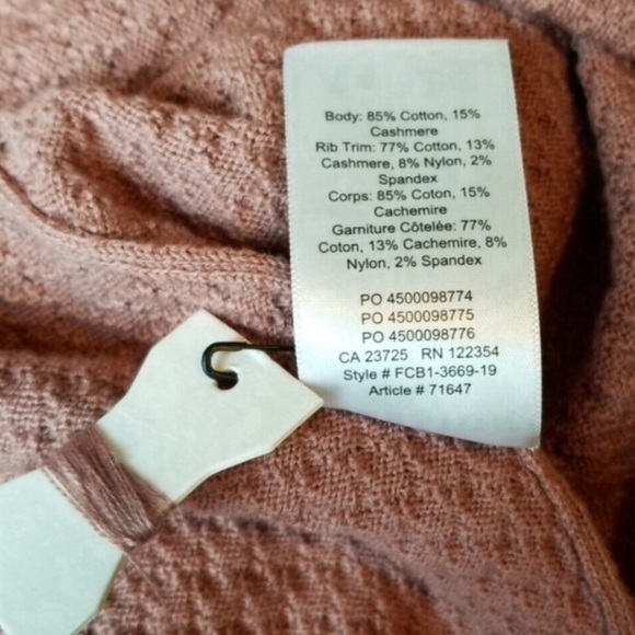 Aritzia Babaton Lita Long Sleeve Sweater Top Mauve - Picture 6 of 8